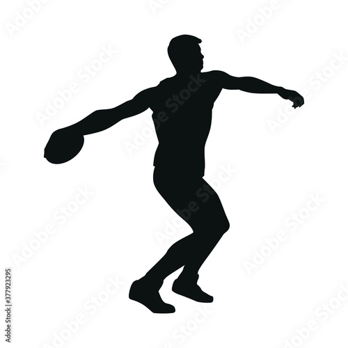 Silhouette of Discus Thrower