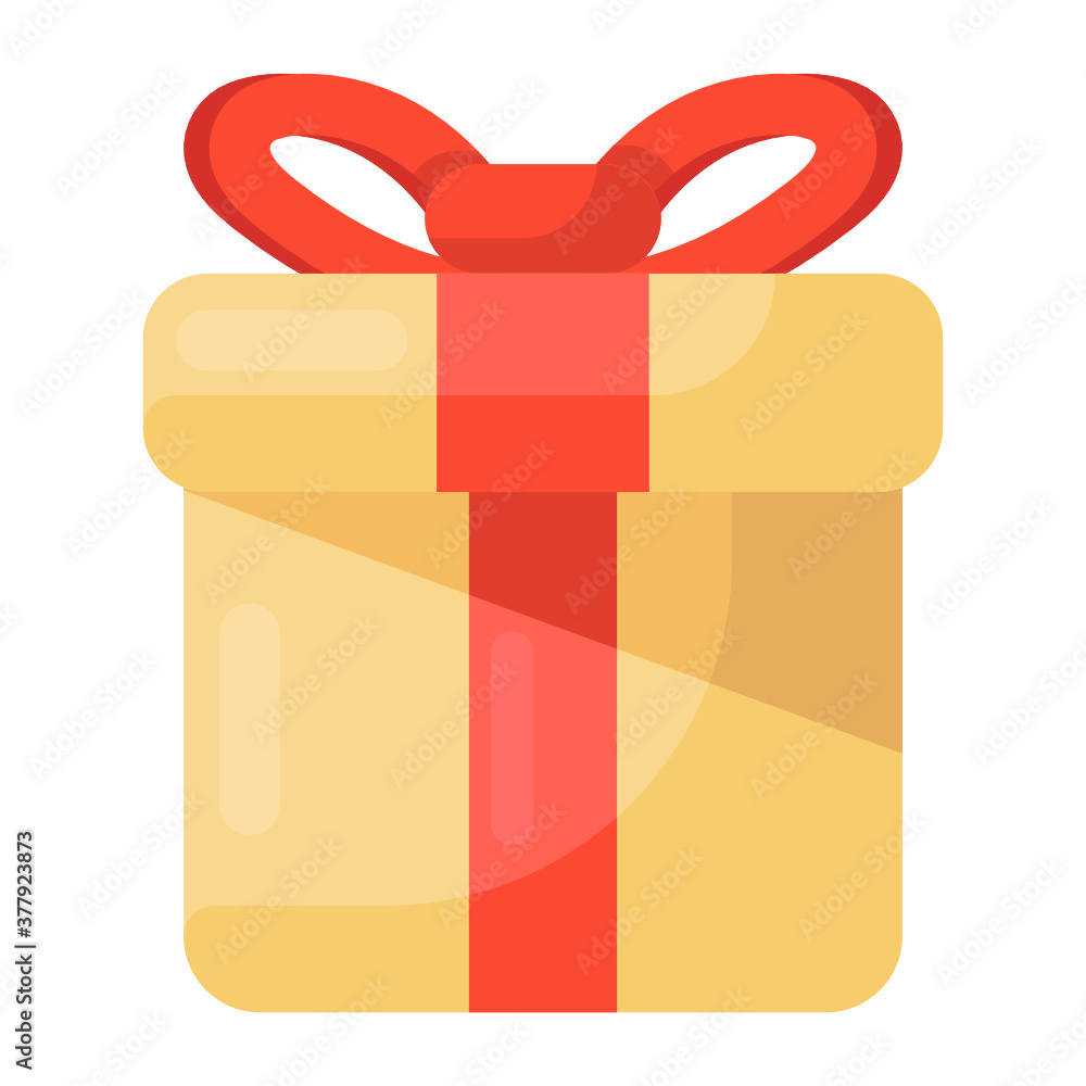 Decorative gift box, trendy icon design of surprise
Decorative gift box, trendy icon design of surprise