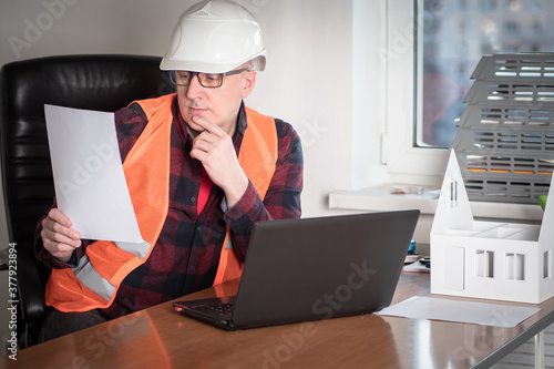 Work in a construction comp...