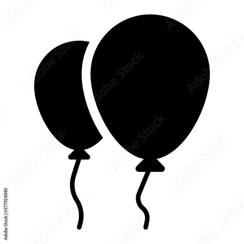
Design of balloons in modern style 
