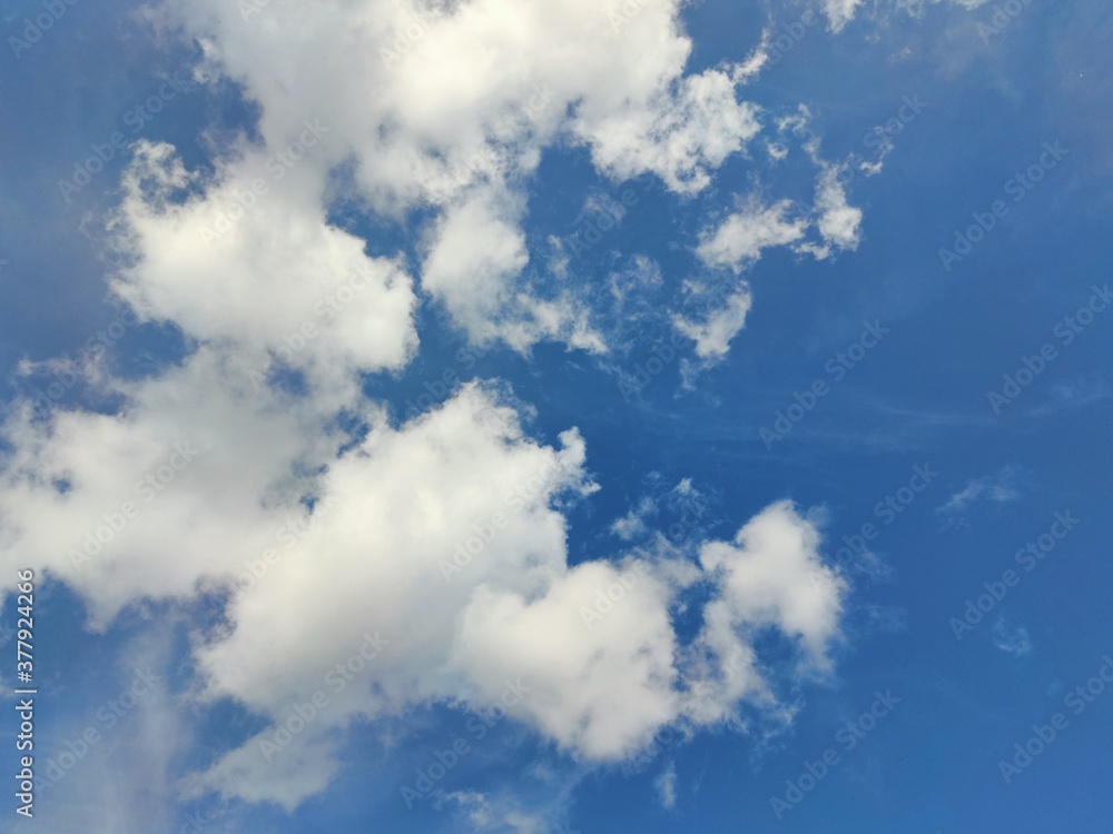 blue sky with white beautiful clouds blue sky with white beautiful clouds