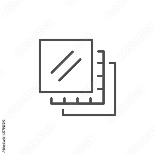 Multilayered line outline icon or layer sign
