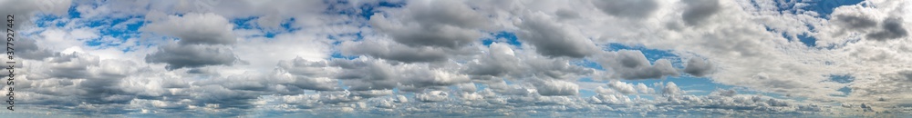 Fantastic clouds against blue sky, panorama Fantastic clouds against blue sky, panorama