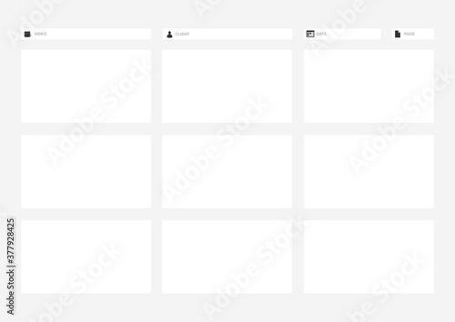 Video Animation Motion Frame Template for Print