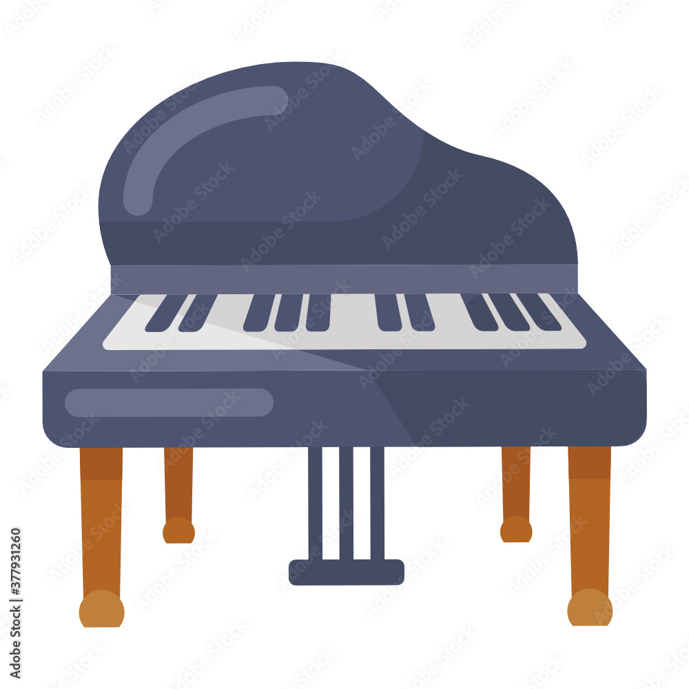Musical keyboard vector, icon of electrical instrument in style
Musical keyboard vector, icon of electrical instrument in style