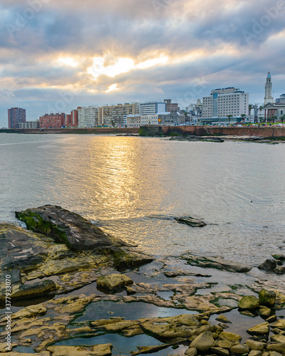 Urban Coastal Scene, Montevideo, Uruguay