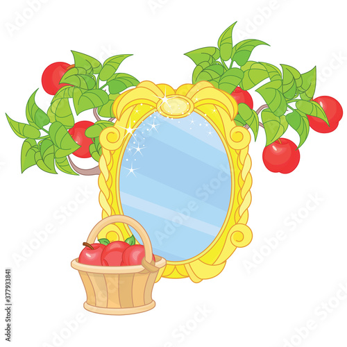 Magic Mirror isolated on white background