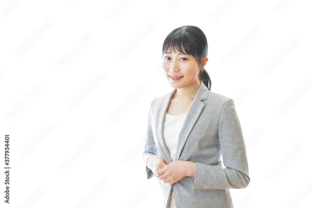 スーツを着た笑顔のビジネスウーマン スーツを着た笑顔のビジネスウーマン