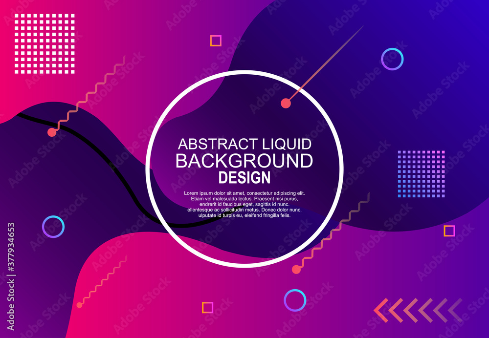 abstract background with circles for landing page with gradient color