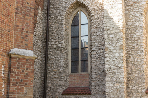 Wallpaper Mural Fragment of a stone wall of an old building in Poland in Krakow Torontodigital.ca