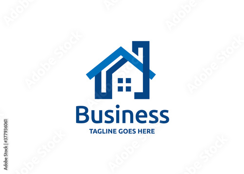 creative simple house or real estate logo vector