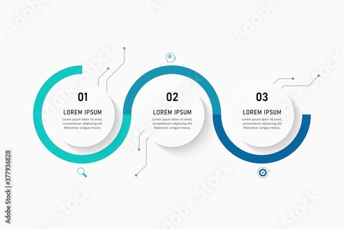 Vector Infographic label design template with icons and 5 options or steps. Can be used for process diagram, presentations, workflow layout, banner, flow chart, info graph.