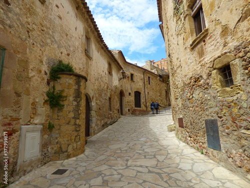 Pals  beautiful medieval village in Costa Brava. Girona. Catalonia Spain