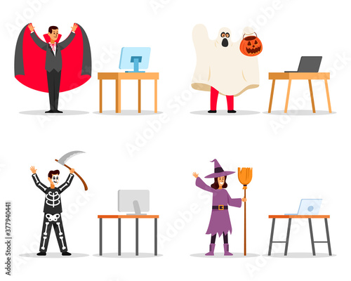 Party From Home In Halloween Night