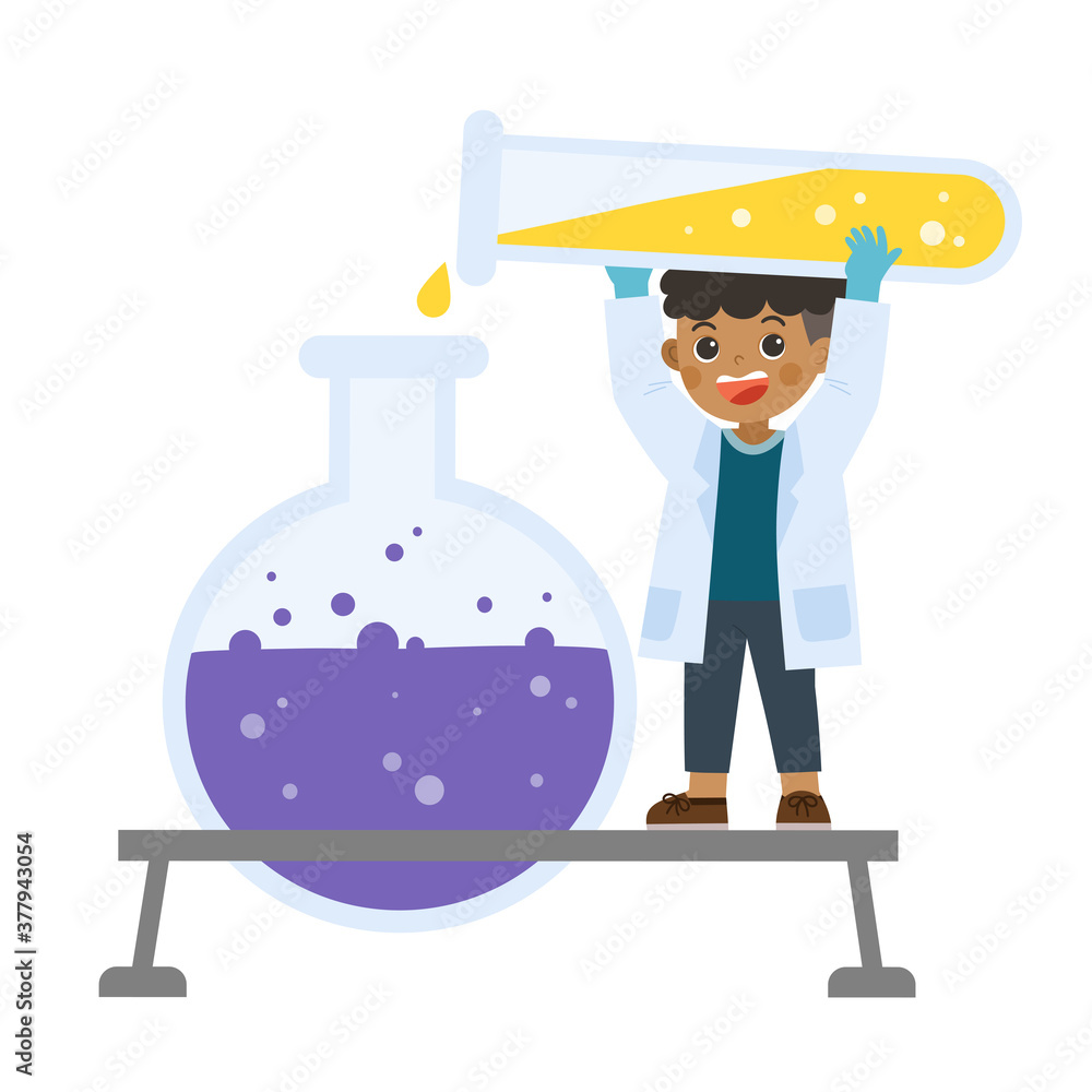 little science kid working with science tools in lab. Kid having a chemistry lesson. Back to School. Chemistry Education with Kid. little science kid working with science tools in lab. Kid having a chemistry lesson. Back to School. Chemistry Education with Kid.