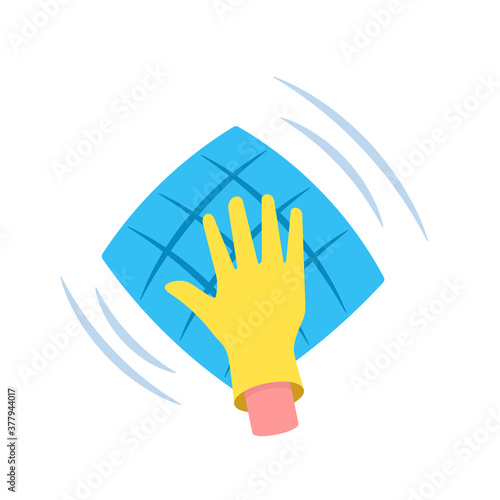 Wipe off table icon. Clipart image isolated on white background.