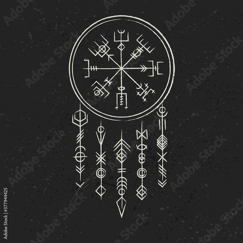 Dark runic symbols dreamer