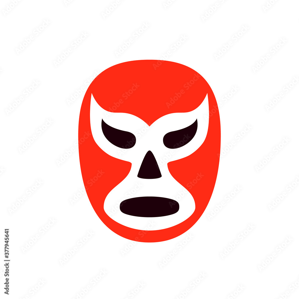 Lucha libre mask icon. Clipart image isolated on white background