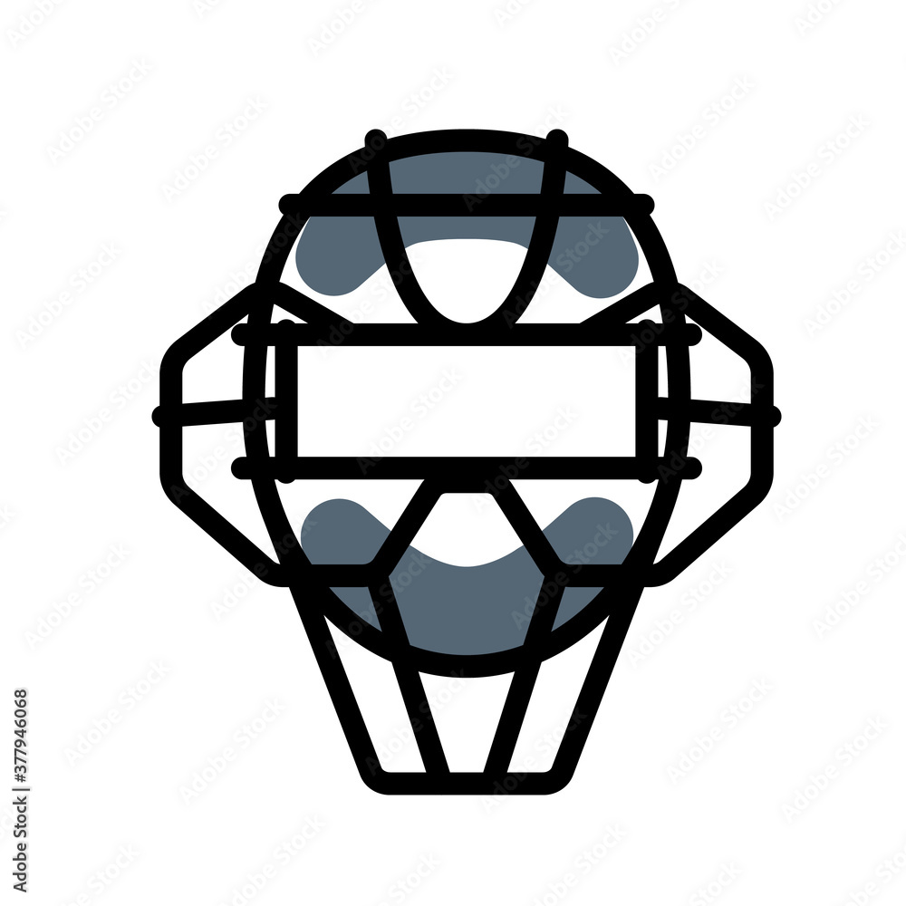 Vecteur Stock Catchers mask icon. Clipart image isolated on white