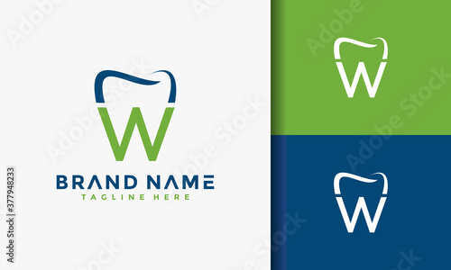 dental letter W logo