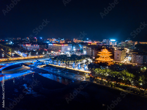 Aerial view of Guilin in Guangxi China