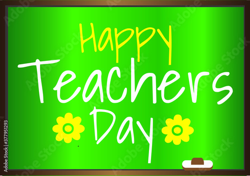 happy teachers day vector illustration 