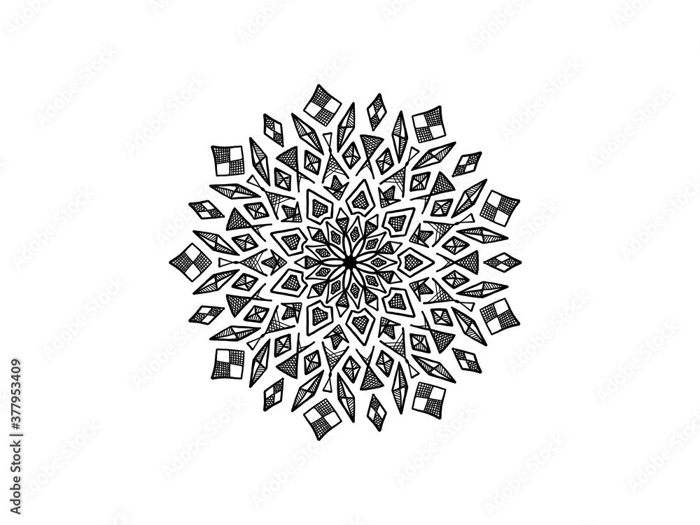 black and white mandala ornamet hand drawn black and white mandala ornamet hand drawn