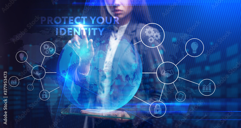 Business, Technology, Internet and network concept. Young businessman working on a virtual screen of the future and sees the inscription: Business, Technology, Internet and network concept. Young businessman working on a virtual screen of the future and sees the inscription: