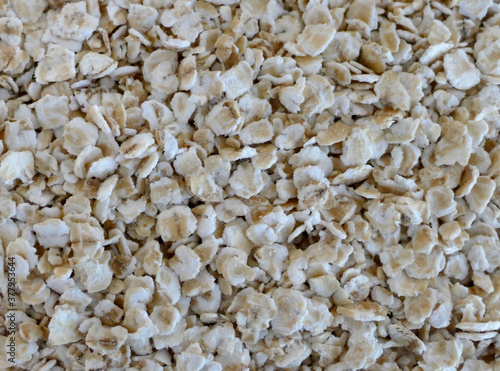 Texture of oat flakes, pattern background