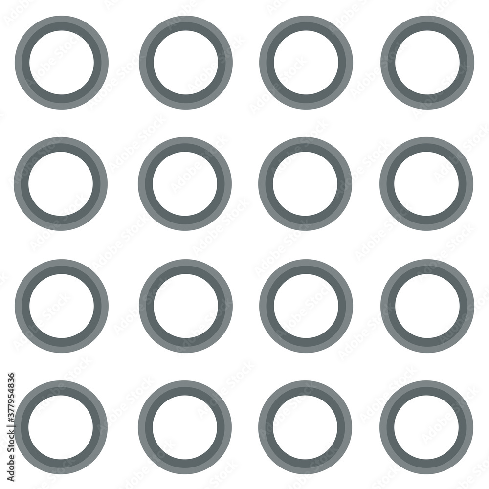 Seamless repeating pattern of rings