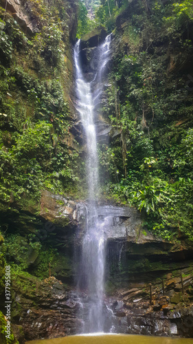 Ahuashiyacu waterfall turistic place in the forest of tarapoto peru