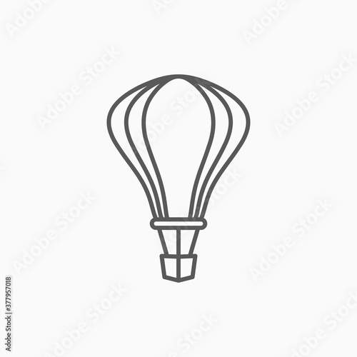 air balloon icon, balloon vector