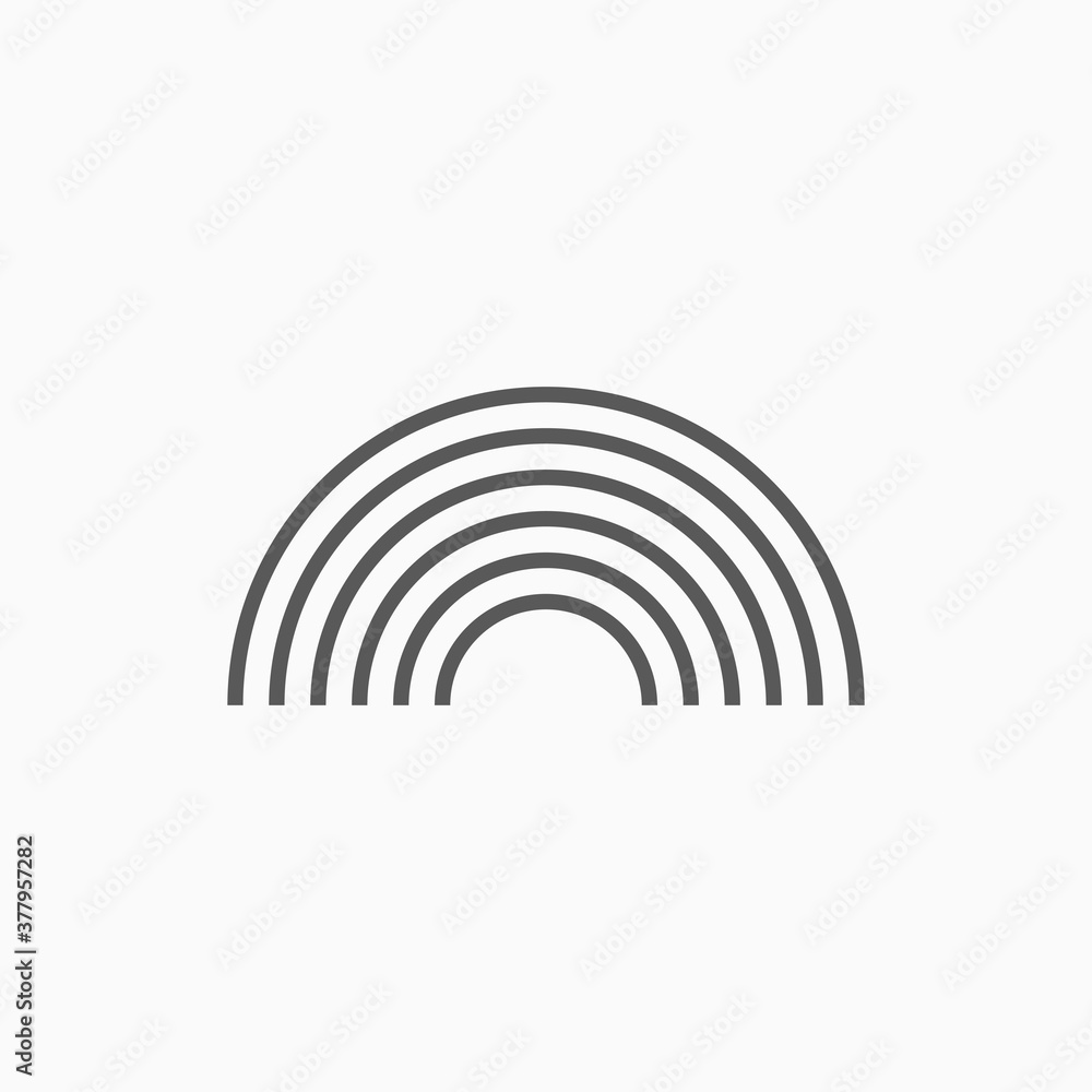 rainbow icon, nature vector illustration rainbow icon, nature vector illustration