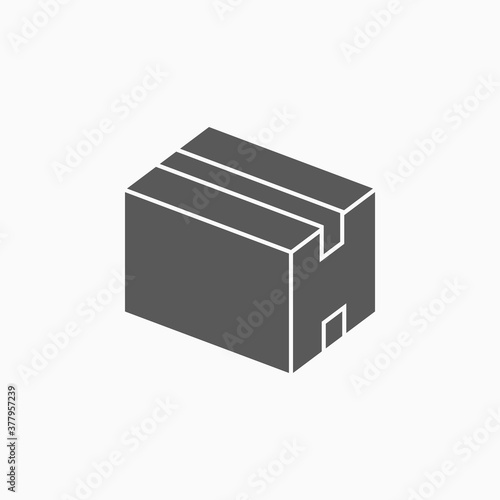 package icon, box vector illustration