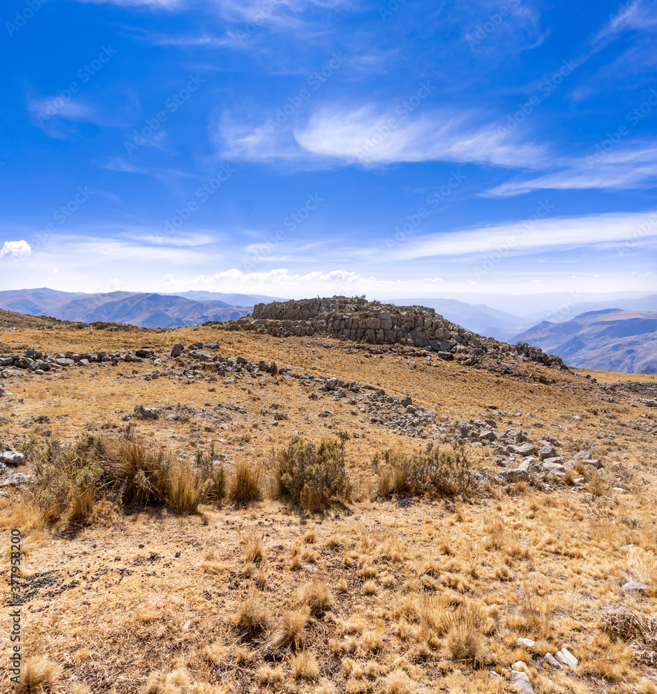 sunny day walking through the mountains of peru seeing curious rock formations sunny day walking through the mountains of peru seeing curious rock formations