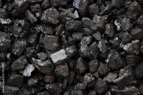 Black coal texture. Black gold.