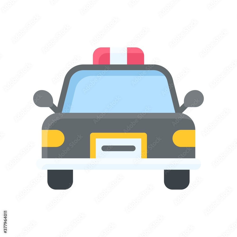 protest related police car with lights and mirror vector in flat style, protest related police car with lights and mirror vector in flat style,