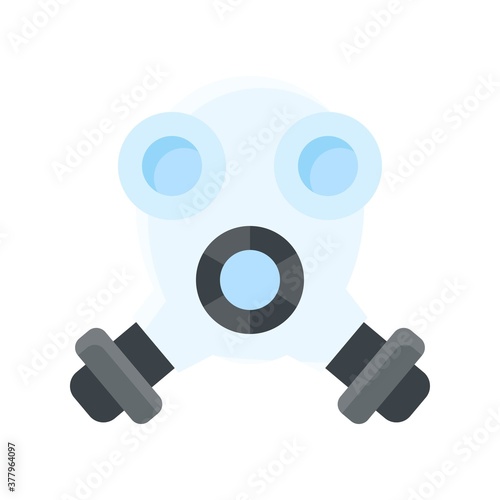protest related swimming mask with breathing pipes vector in flat style,