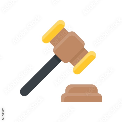 protest related justice or judge hummer vector in flat style,