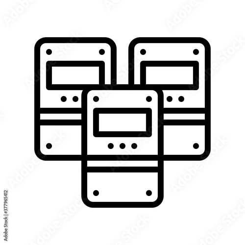 protest related police safety or protection board with mirror vector in lineal style,