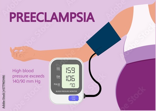 Preeclampsia pregnancy disorder hypertension toxemia urine risk birth care test check liver kidney fatal exam first trimester