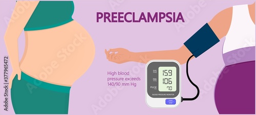 Preeclampsia pregnancy disorder hypertension toxemia urine risk birth care test check liver kidney fatal exam first trimester