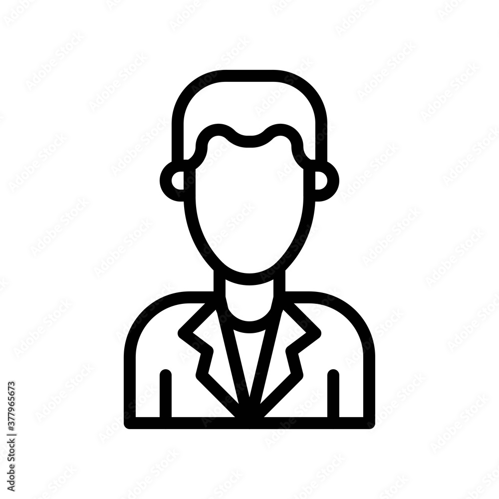 protest related male candidate with dress vector in lineal style,