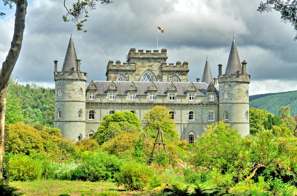 Inveraray Castle -  a country house near Inveraray in the county of Argyll, in western Scotland.