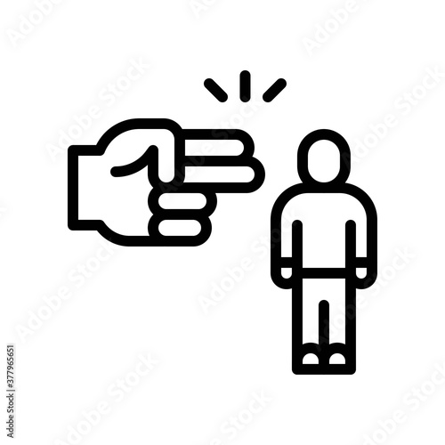 protest related hand shot position of man or character vector in lineal style,