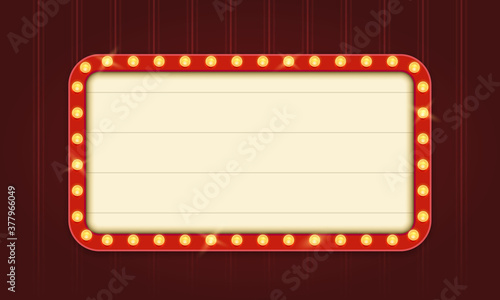 Retro Lightbox Template With Red Border and Round Corners