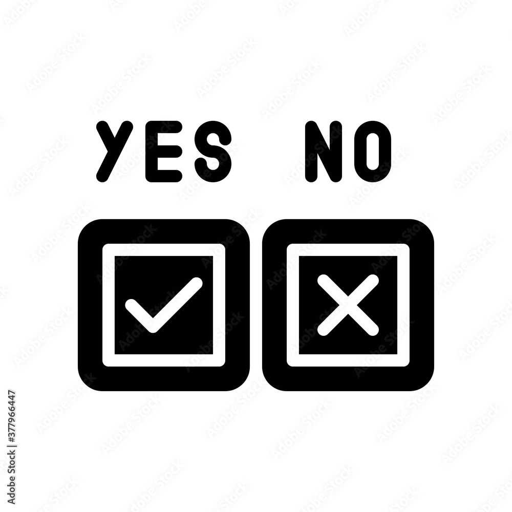 protest related board with yes and no tick mark vector in solid design, protest related board with yes and no tick mark vector in solid design,