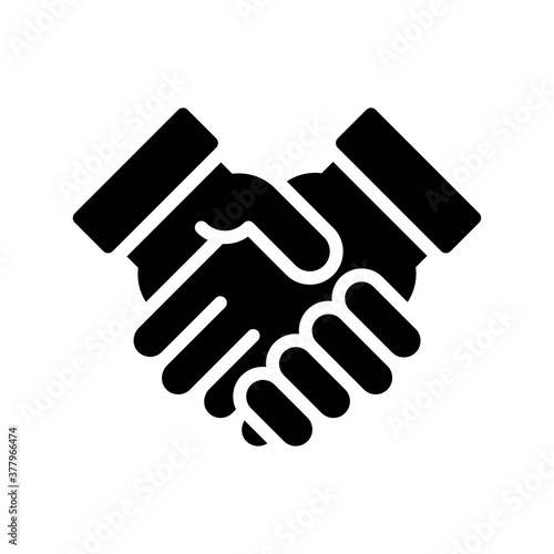 protest related hand shake with cuff vector in solid design,