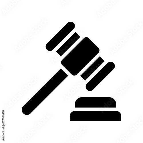 protest related justice or judge hummer vector in solid design,