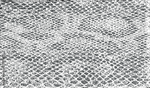 Snakeskin pattern imitation. Lines and spots structural texture. Cool and artsy faux leather background. Abstract vector illustration. Black isolated on white. EPS10